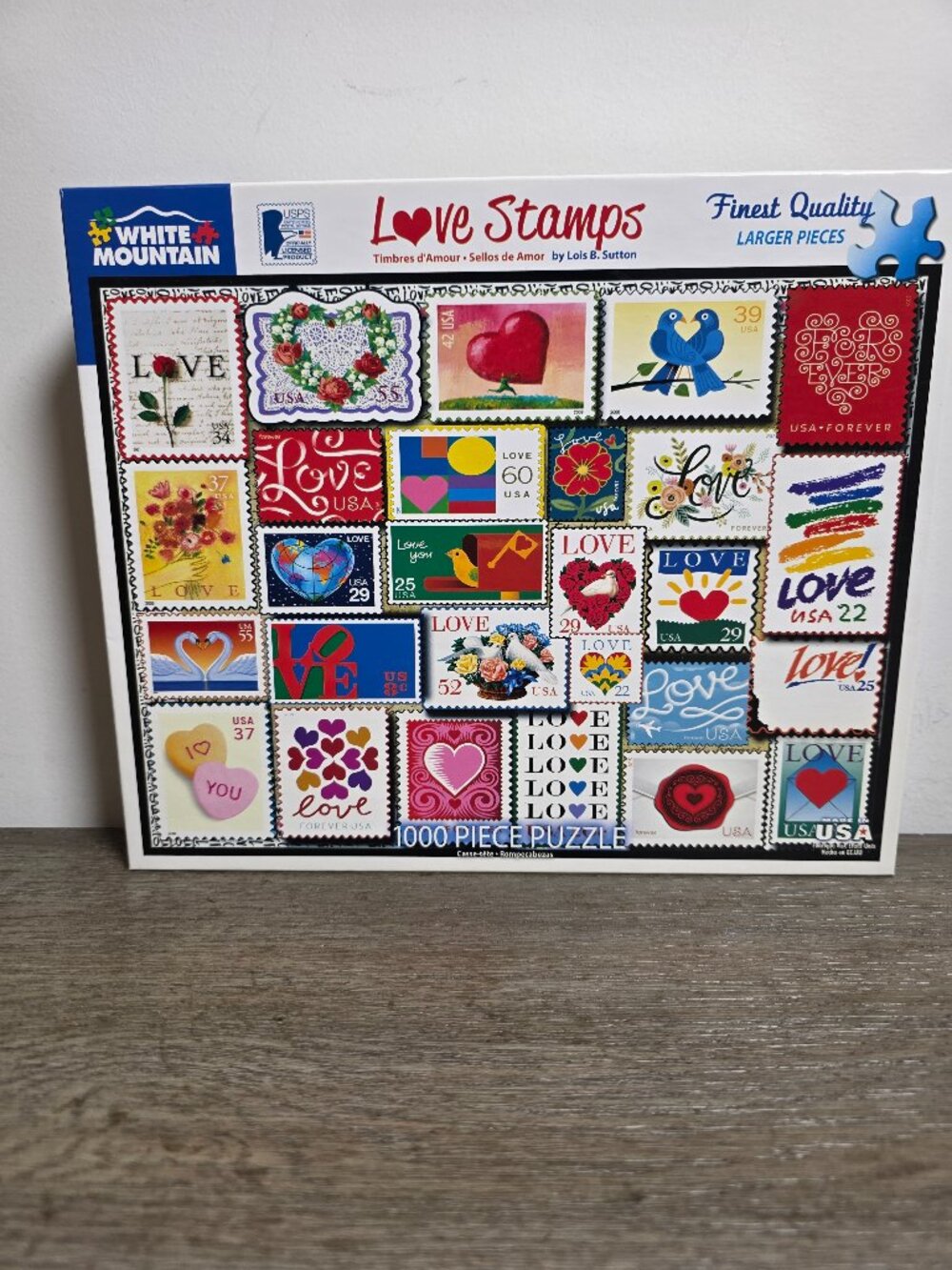 Love Stamps - 1000 Piece Jigsaw Puzzle by White Mountain 2021